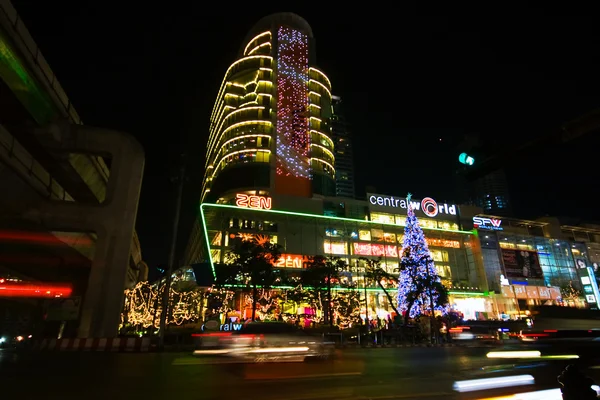 Noční osvětlení města bangkok — Stock fotografie