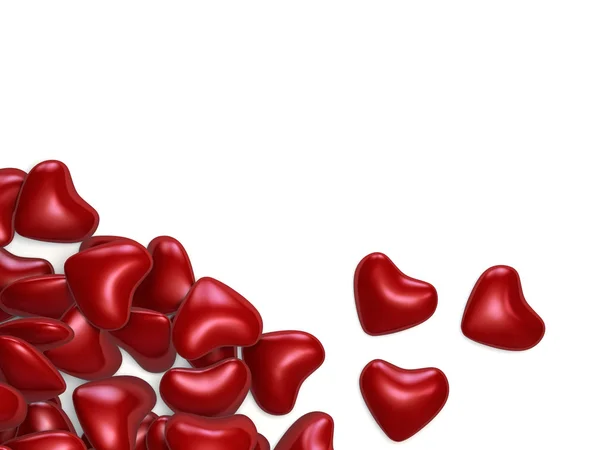 Rote Herzen — Stockfoto