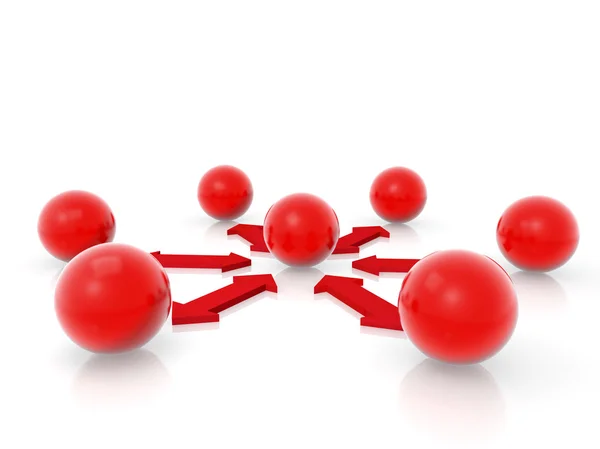 Esferas vermelhas — Fotografia de Stock