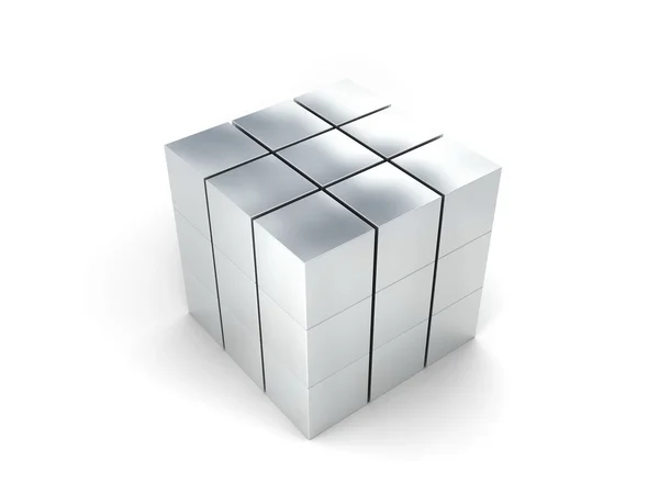 Cube blanc — Photo