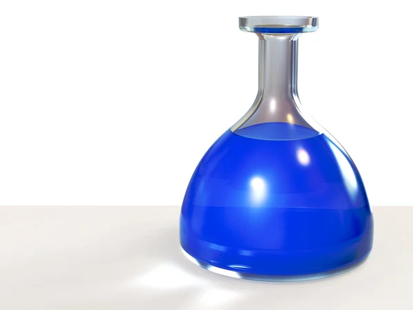 Lab bottle with liquid — Stock Photo, Image