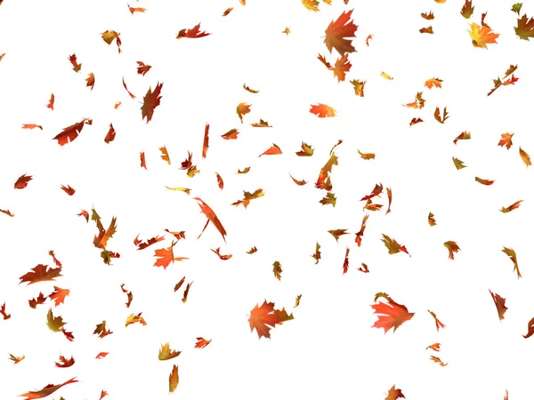 Το φθινόπωρο τα φύλλα που πέφτουν Royalty Free Εικόνες Αρχείου
