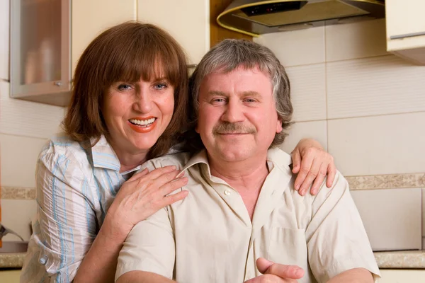 Lycka äldre par — Stockfoto