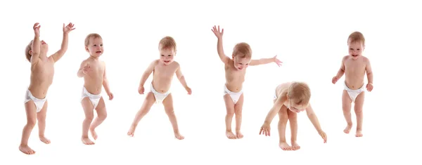 Glada dansande barn — Stockfoto