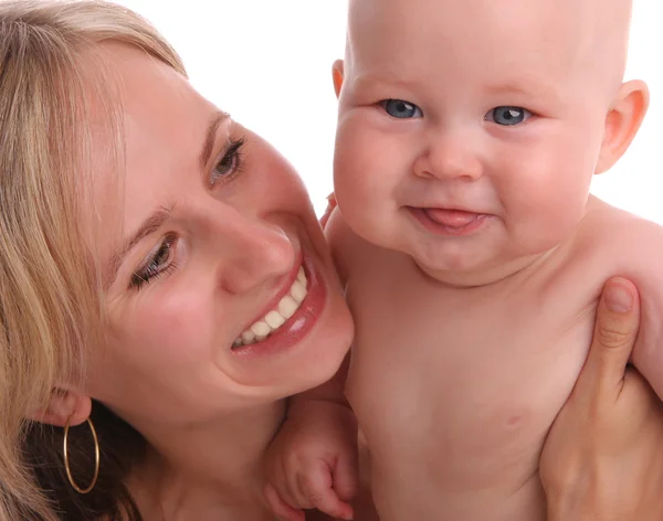 Щаслива мама з дитиною — стокове фото