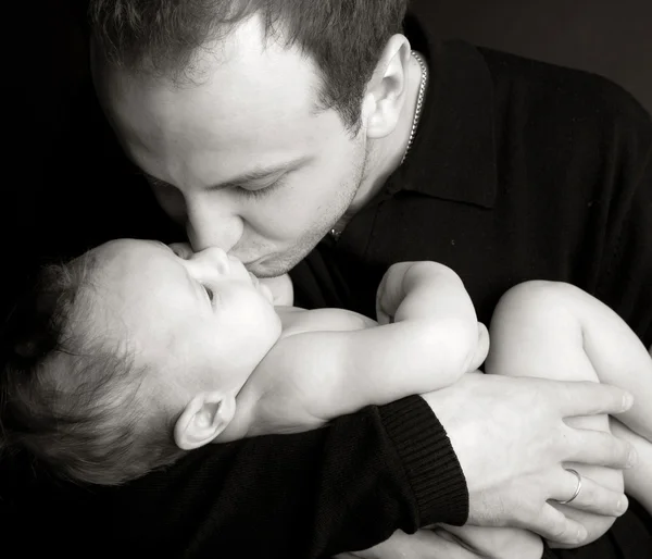 Papá con el bebé — Foto de Stock
