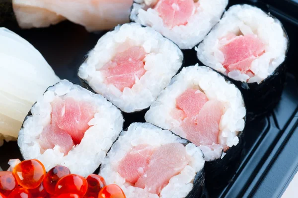 Asortyment japońska sushi — Zdjęcie stockowe