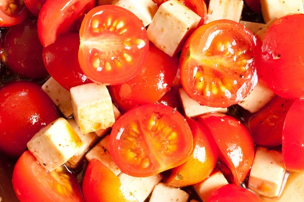 Pomidory z serem — Zdjęcie stockowe
