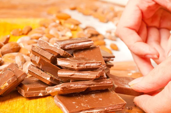 Miscela di cioccolato — Foto Stock