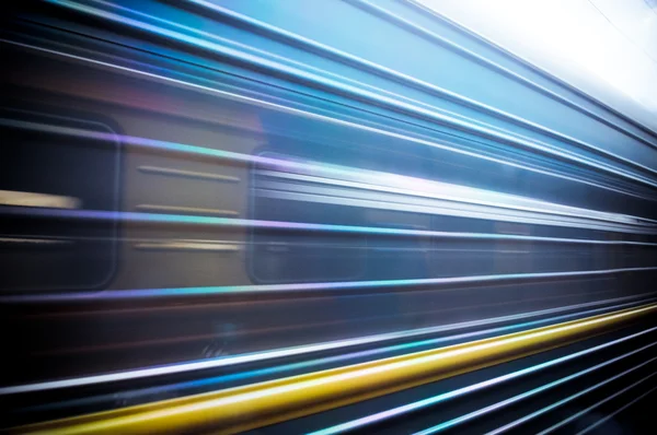 Stock image Train passing by. Motion blur