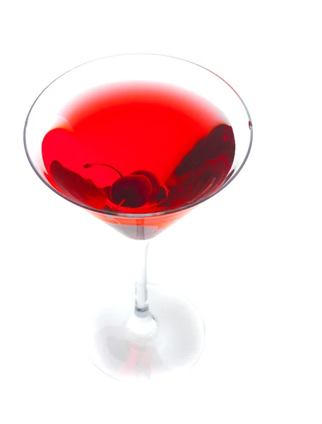 Червоне вино на склі — стокове фото