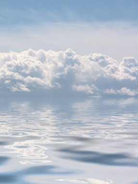 Clouds in the sea clipart