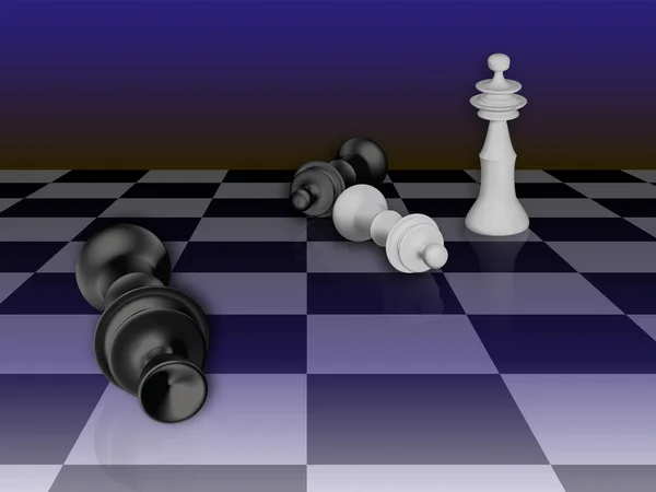 3D σκάκι — Φωτογραφία Αρχείου