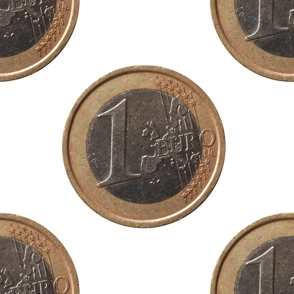 Repeating one euro — Stock Photo, Image