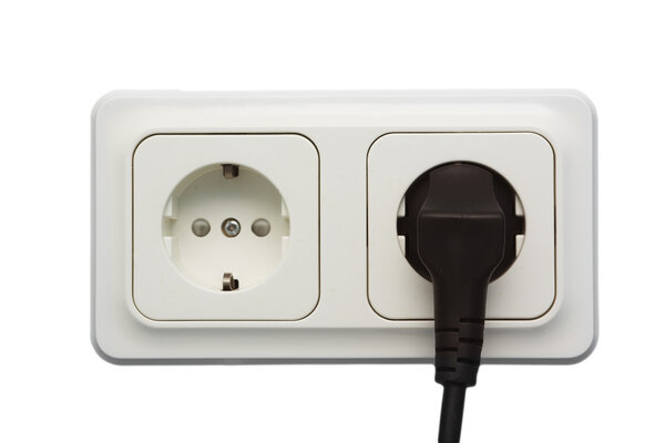 Outlet with power cord