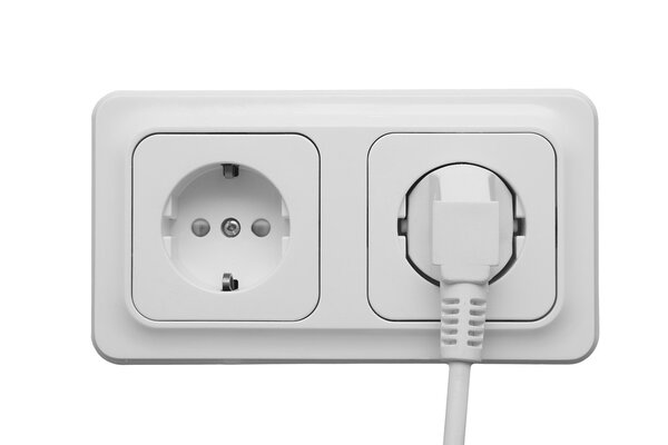 Outlet with power cord