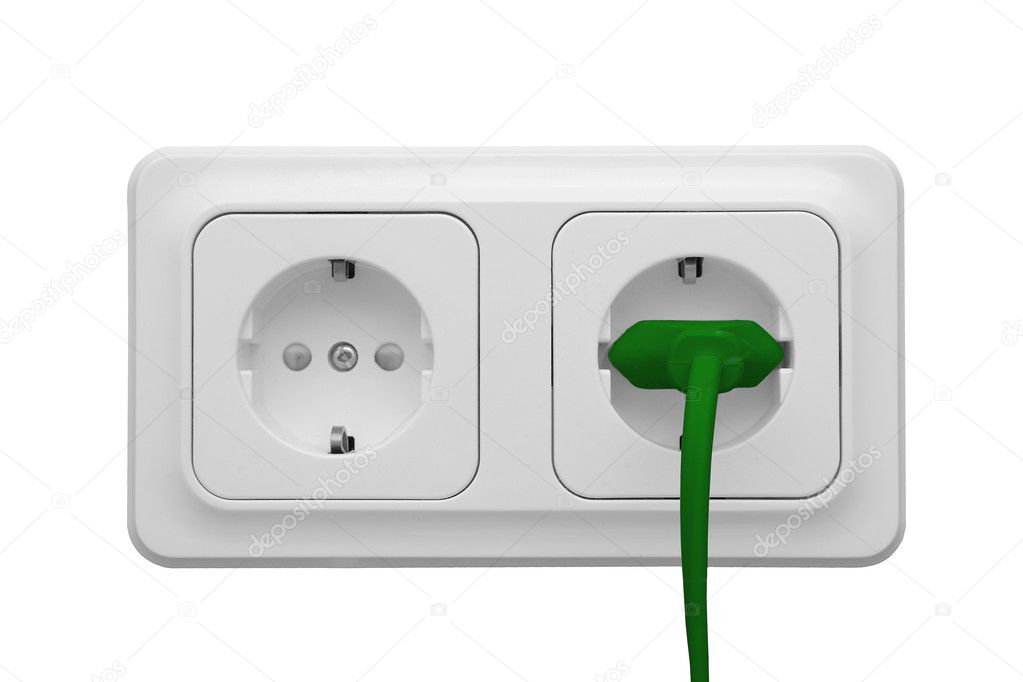 Outlet with power cord