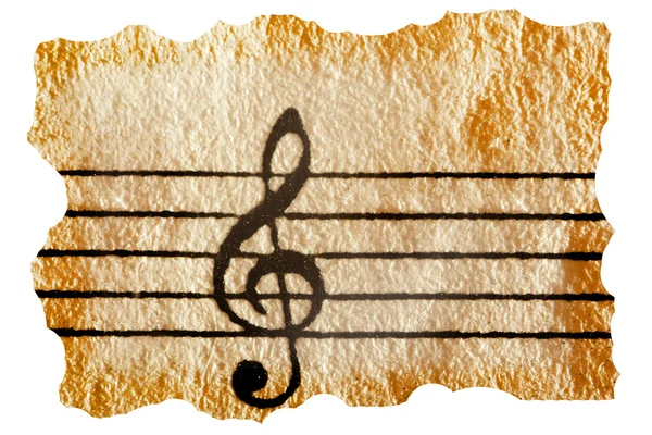 Clave de notación musical — Foto de Stock