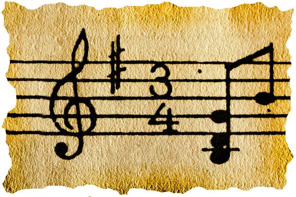 Music notation key — Stock Photo, Image