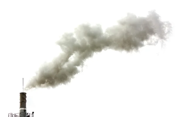 Brudne dymu na białym tle — Zdjęcie stockowe