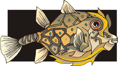 Beautiful Fish Vector On Background