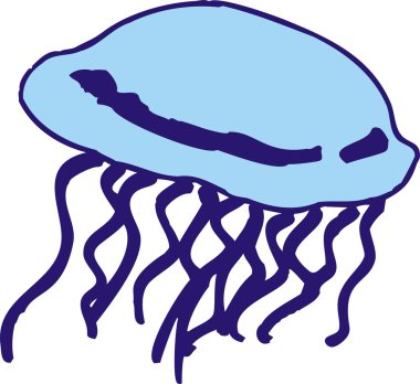 Jelly Fish Art Vector clipart