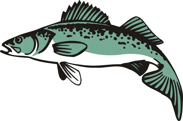 Beau vecteur de poisson — Image vectorielle