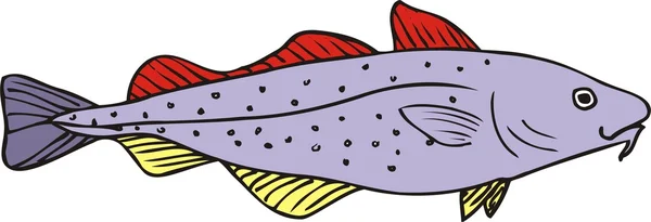 Vector de pescado hermoso — Vector de stock