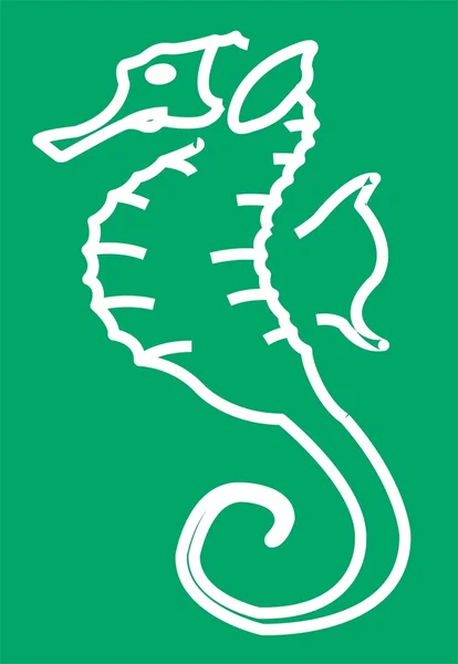 Seahorse vector illustration — Stock Vector