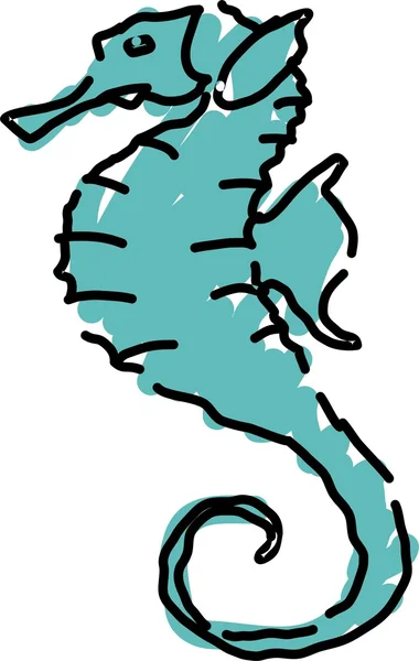 Seahorse vector illustration — Stock Vector