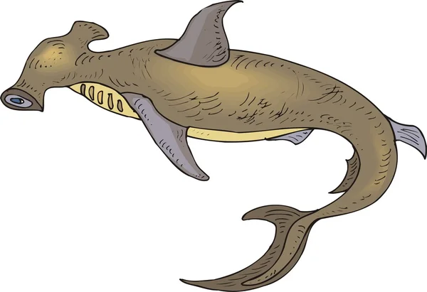 Ilustración de vectores de tiburón — Archivo Imágenes Vectoriales
