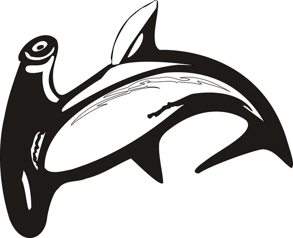 Ilustración de vectores de tiburón Vector de stock