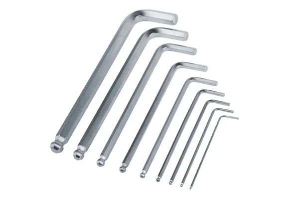 Set of hexagon wrench tools — Stock Photo, Image
