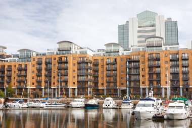 St Katharine dock. London, England clipart