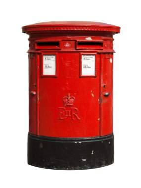 British red post box clipart