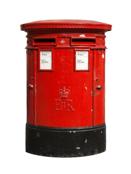 Roter britischer Briefkasten — Stockfoto