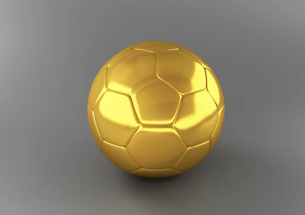 Arany futball-labda — Stock Fotó