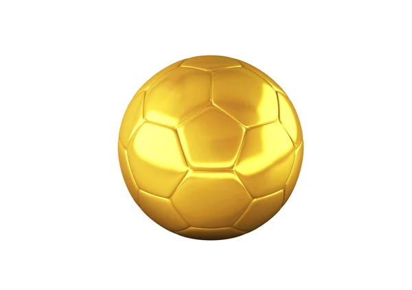 Altın futbol topu — Stok fotoğraf
