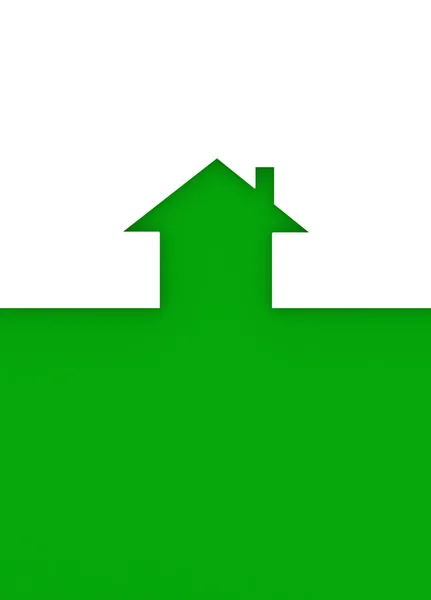 Yeşil ev metaforu — Stok fotoğraf