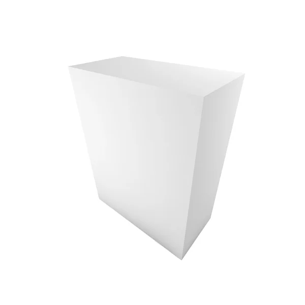 Caja en blanco. Listo para usar en sus diseños — Foto de Stock