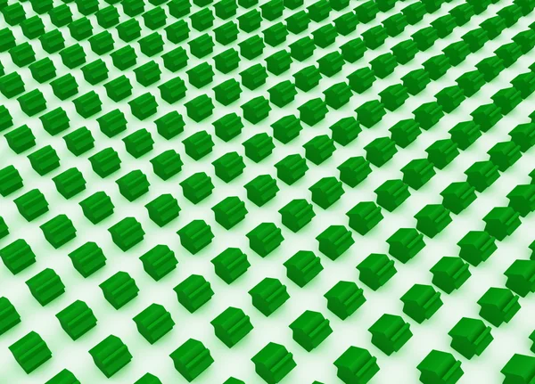 緑の家のメタファー — ストック写真