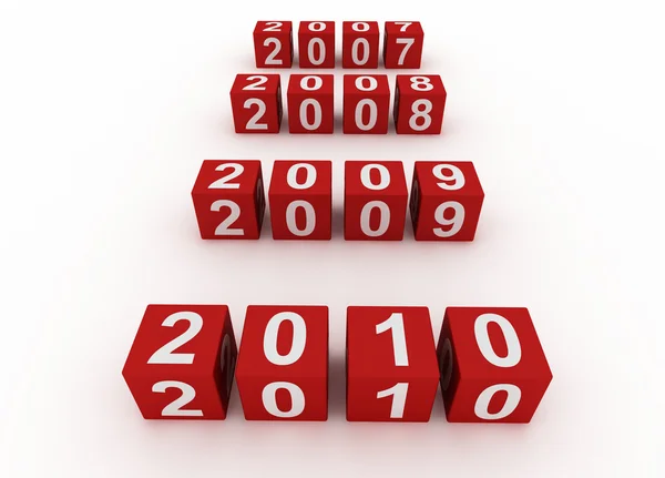 Neues Jahr 2010 — Stockfoto