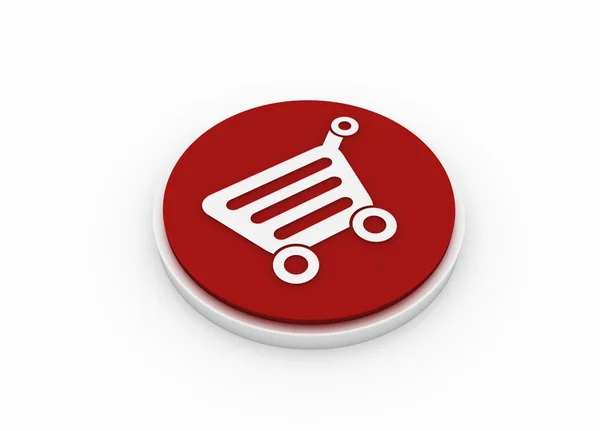 Shopping cart-knappen — Stockfoto