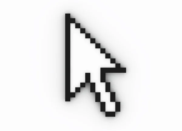 3d cursor isolated on white background — Stock Photo, Image