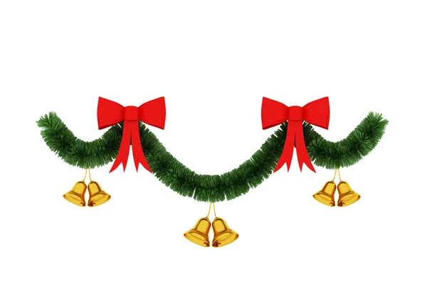 Christmas door decoration — Stock Photo, Image