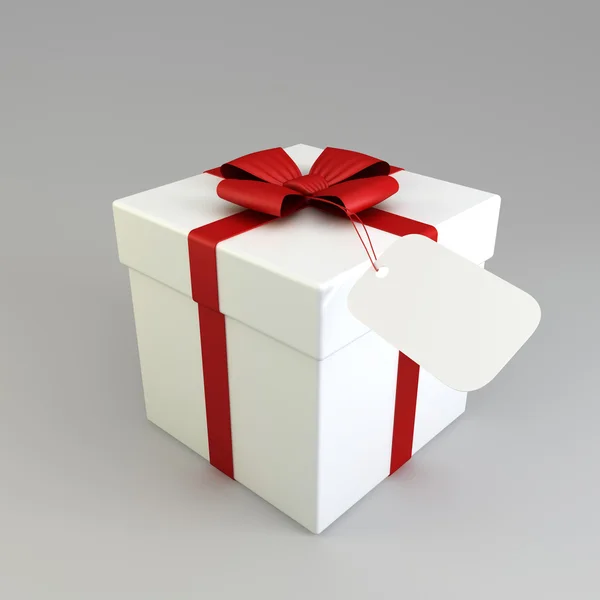 美丽的白色礼品盒 — 图库照片