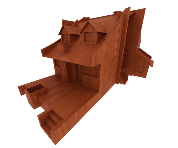 Casa de madera — Foto de Stock
