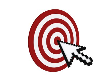 Target with cursor clipart