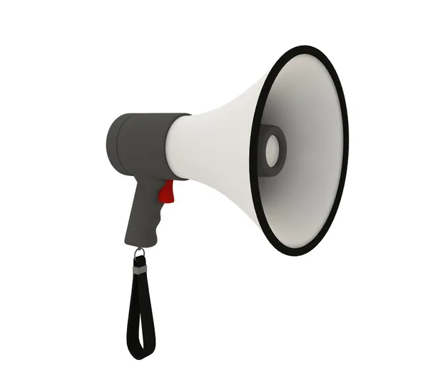 Isolated megaphone on white background — Stock Photo, Image