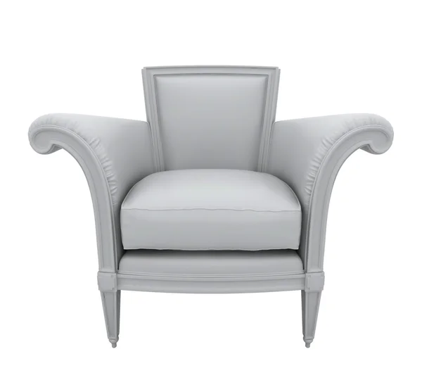Pusty fotel na białym — Zdjęcie stockowe